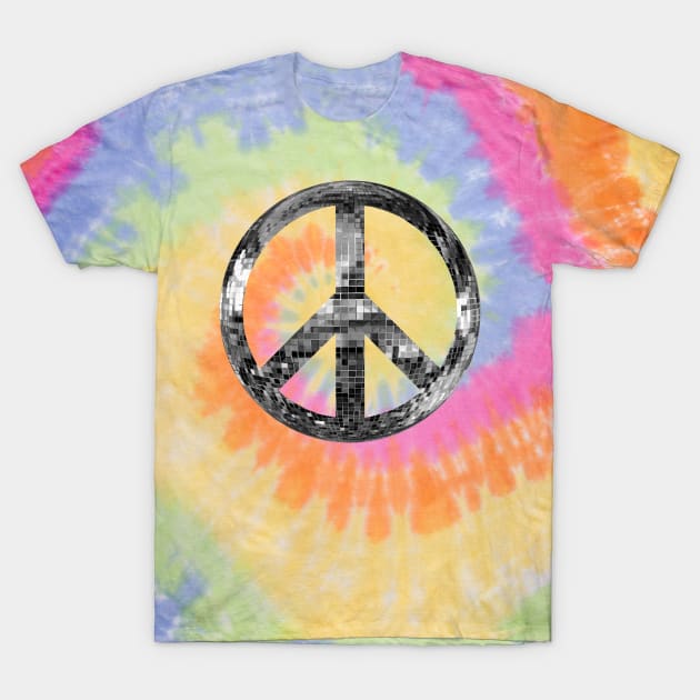 Disco Peace Sign T-Shirt by Art by Deborah Camp